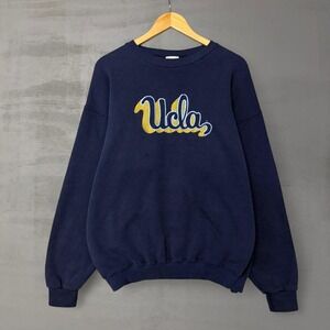 Vintage UCLA Bruins Navy Blue Sweatshirt Mens XL Embroidered 90s Spellout